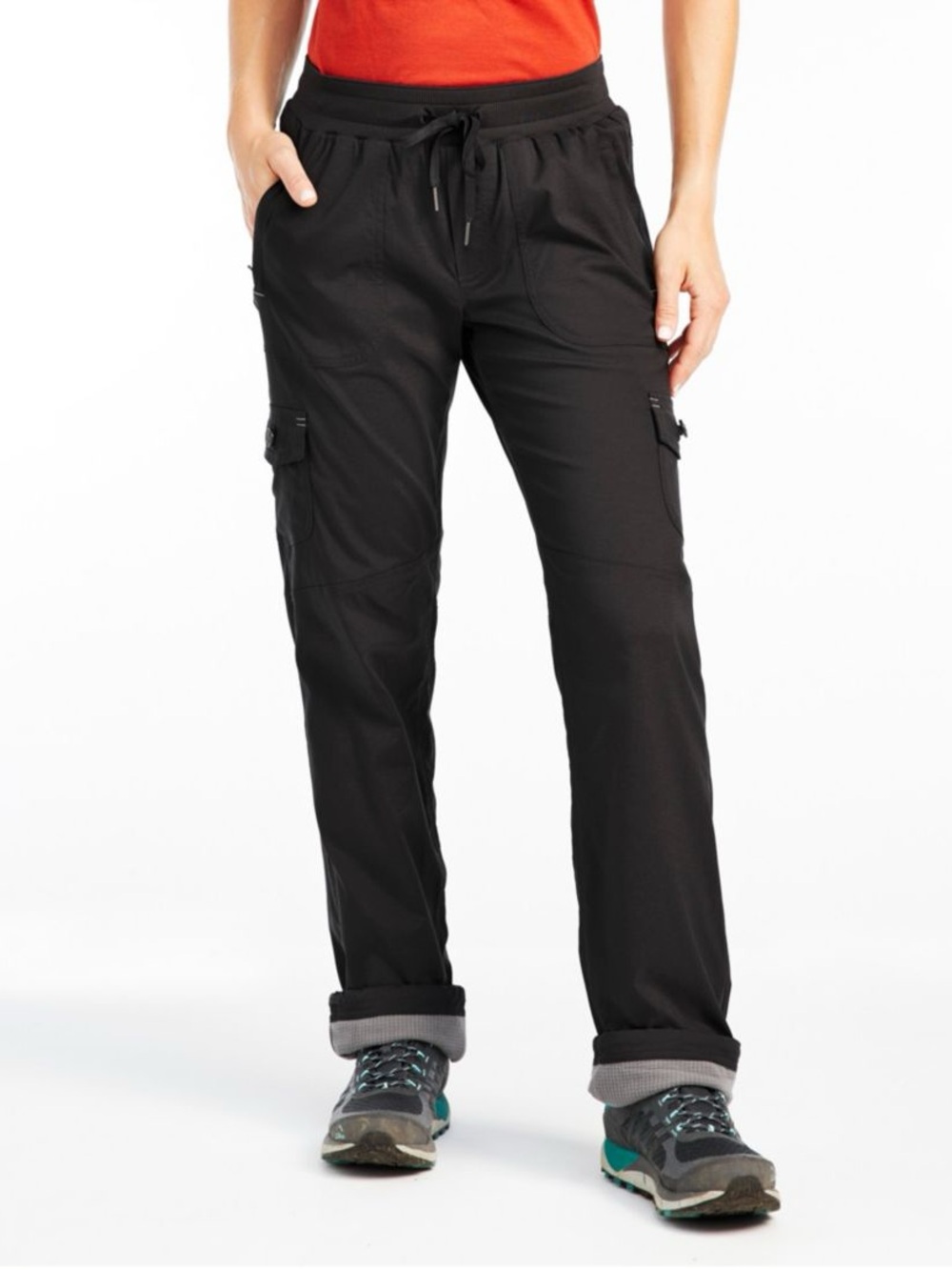 Women's Vista Camp Straight-Leg Fleece-Lined Hiking Pants Size S Petite